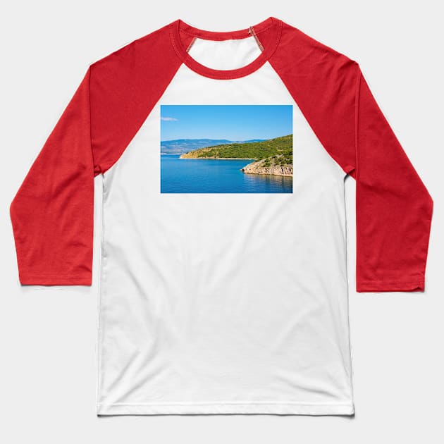 Potovosce Coast in Krk, Croatia Baseball T-Shirt by jojobob